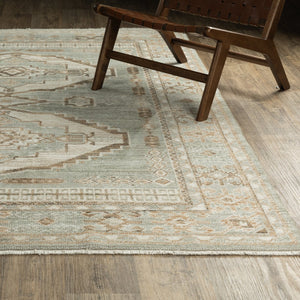 Oriental Weavers Lola Vintage Oushak-Inspired Runner 2'7" X 7'7" — Pale Blue Beige, Hi-Lo Texture, Durable Polyester LLLA04078230ST