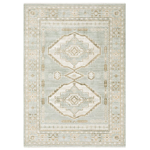 Oriental Weavers Lola Vintage Oushak-Inspired Runner 2'7" X 7'7" — Pale Blue Beige, Hi-Lo Texture, Durable Polyester LLLA04078230ST