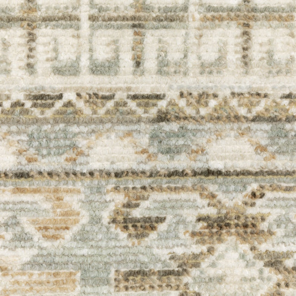 Oriental Weavers Lola Vintage Oushak-Inspired Runner 2'7" X 7'7" — Pale Blue Beige, Hi-Lo Texture, Durable Polyester LLLA04078230ST