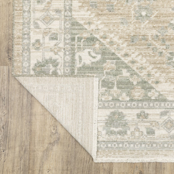 Oriental Weavers Lola Oushak-Inspired Pale Blue And Taupe Area Rug — Hi‑Lo Texture, Durable Machine‑Woven Elegance 59.84'' L x 32.68'' W LLLA06083152ST