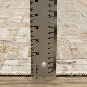 Oriental Weavers Lola Oushak-Inspired Pale Blue & Beige Area Rug With Hi-Lo Texture, Durable Machine-Woven Elegance 90.55'' L x 62.99'' W LLLA08160230ST