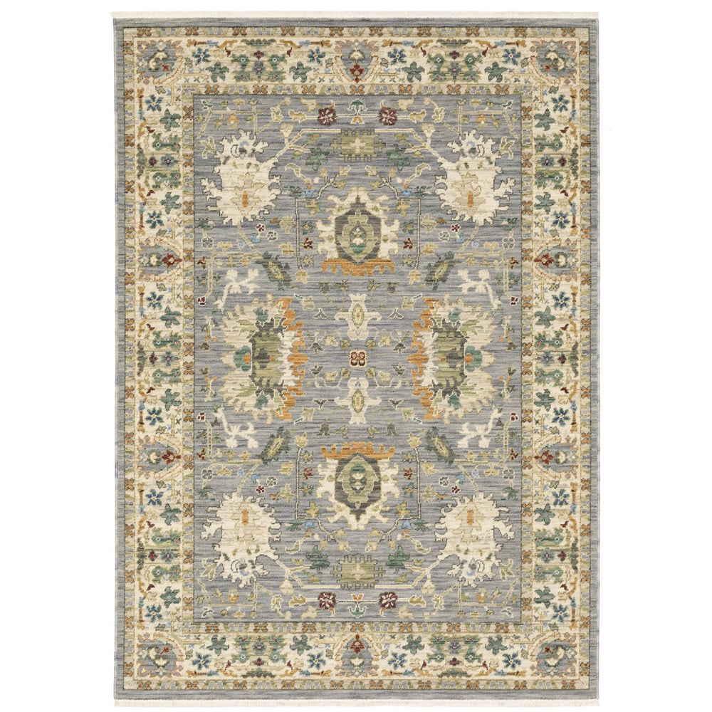 Oriental Weavers Lucca Indoor Area Rug - Vibrant Multi-colored Design In Space-dyed Wool And Nylon With Fringe Grey,Multi Wool L2063l100153st