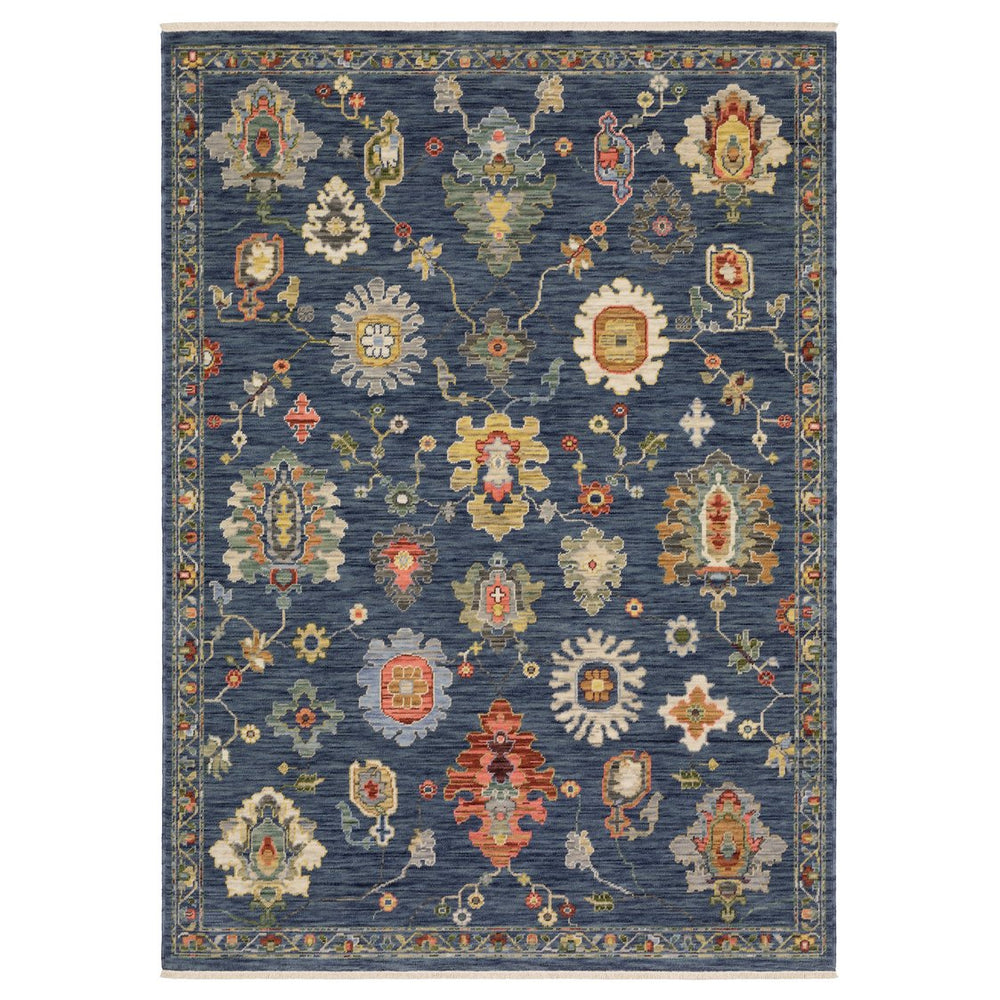 Oriental Weavers Lucca Indoor Area Rug - Vibrant Shades And Unique Designs For A Stylish Home Décor Upgrade Blue,Multi Wool L2863b200296st