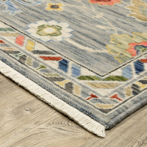 Oriental Weavers Lucca Indoor Area Rug - Vibrant Multicolor Design With Luxurious Wool Blend And Unique Fringe Detail Grey,Multi Wool L2888g078370st