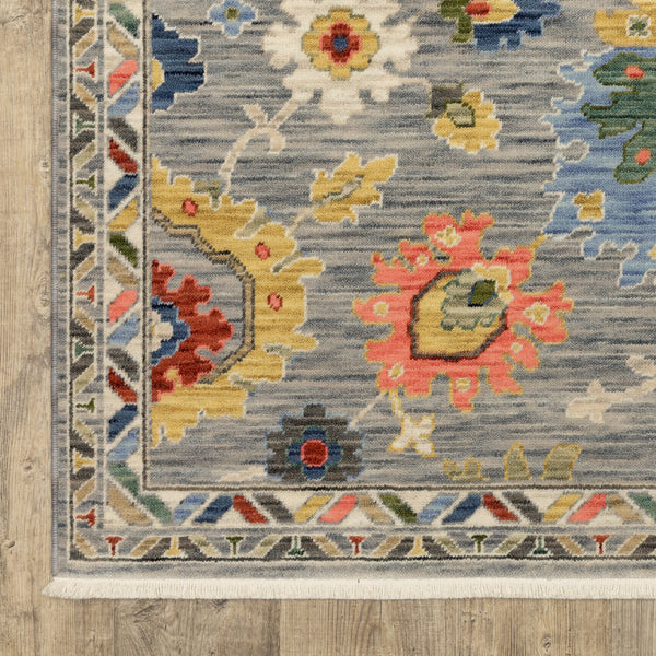 Oriental Weavers Lucca Indoor Area Rug - Vibrant Multicolor Design With Luxurious Wool Blend And Unique Fringe Detail Grey,Multi Wool L2888g078370st