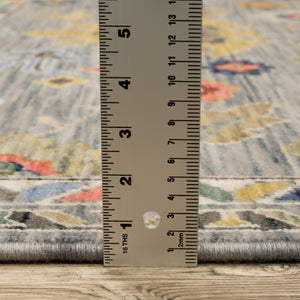 Oriental Weavers Lucca Indoor Area Rug - Vibrant Multicolor Design With Luxurious Wool Blend And Unique Fringe Detail Grey,Multi Wool L2888g078370st
