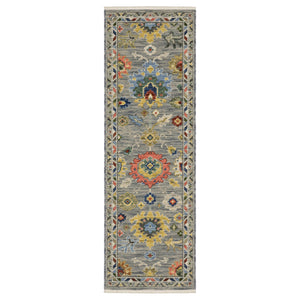 Oriental Weavers Lucca Indoor Area Rug - Vibrant Multicolor Design With Luxurious Wool Blend And Unique Fringe Detail Grey,Multi Wool L2888g060190st