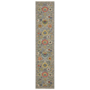 Oriental Weavers Lucca Indoor Area Rug - Vibrant Multicolor Design With Luxurious Wool Blend And Unique Fringe Detail Grey,Multi Wool L2888g078370st