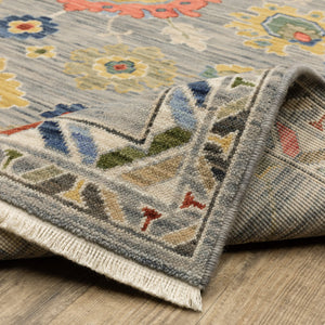 Oriental Weavers Lucca Indoor Area Rug - Vibrant Multicolor Design With Luxurious Wool Blend And Unique Fringe Detail Grey,Multi Wool L2888g078370st