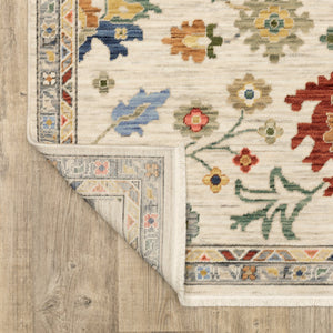 Oriental Weavers Lucca Indoor Area Rug - Unique Cross-woven Design With Vibrant Colors And Elegant Fringe Accents Ivory,Multi Wool L2888l078370st