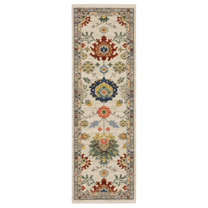 Oriental Weavers Lucca Indoor Area Rug - Unique Cross-woven Design With Vibrant Colors And Elegant Fringe Accents Ivory,Multi Wool L2888l060190st