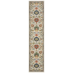 Oriental Weavers Lucca Indoor Area Rug - Unique Cross-woven Design With Vibrant Colors And Elegant Fringe Accents Ivory,Multi Wool L2888l078370st