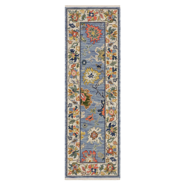 Oriental Weavers Lucca Indoor Area Rug - Vibrant Space-dyed Wool & Nylon, Unique Designs With Charming Fringe Detail Blue,Multi Wool L2889a060190st