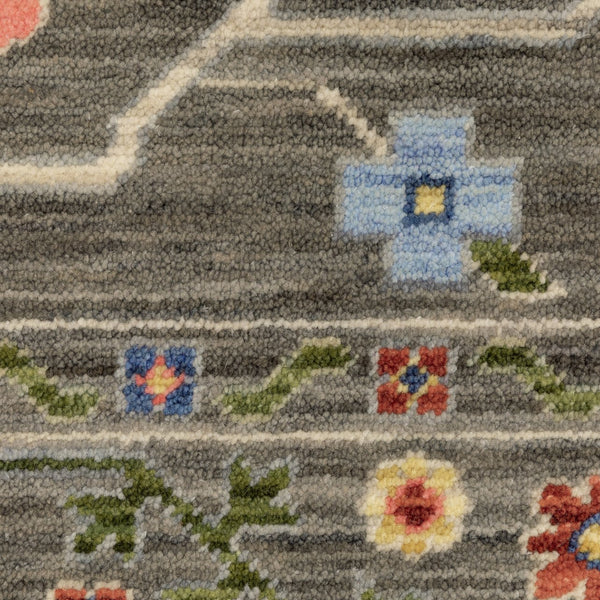 Oriental Weavers Lucca Indoor Area Rug - Vibrant Space-dyed Wool & Nylon Design With Unique Fringe Accents Grey,Multi Wool L5506k060190st