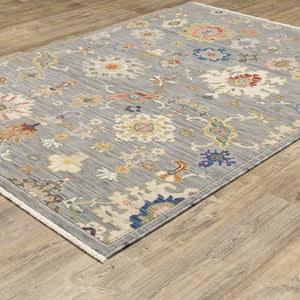 Oriental Weavers Lucca Indoor Area Rug - Vibrant Space-dyed Wool & Nylon With Unique Designs And Trendy Color Palette Grey,Multi Wool L5507e060092st