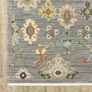 Oriental Weavers Lucca Indoor Area Rug - Vibrant Space-dyed Wool & Nylon With Unique Designs And Trendy Color Palette Grey,Multi Wool L5507e060092st