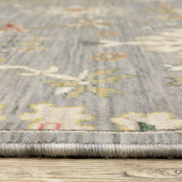 Oriental Weavers Lucca Indoor Area Rug - Vibrant Space-dyed Wool & Nylon With Unique Designs And Trendy Color Palette Grey,Multi Wool L5507e060092st