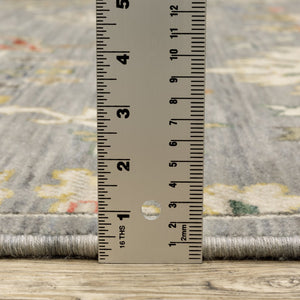 Oriental Weavers Lucca Indoor Area Rug - Vibrant Space-dyed Wool & Nylon With Unique Designs And Trendy Color Palette Grey,Multi Wool L5507e060092st