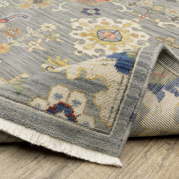 Oriental Weavers Lucca Indoor Area Rug - Vibrant Space-dyed Wool & Nylon With Unique Designs And Trendy Color Palette Grey,Multi Wool L5507e060092st