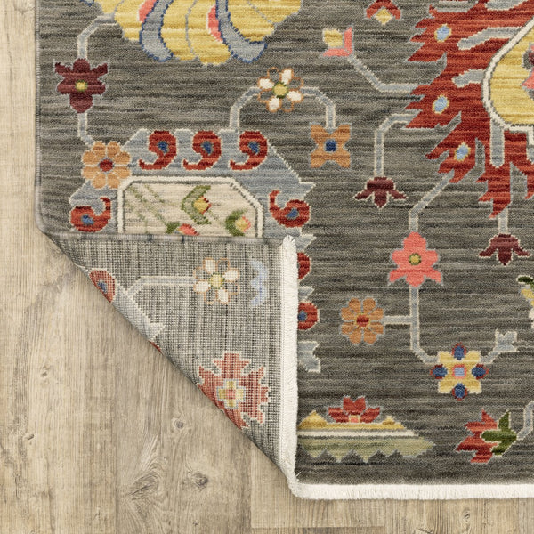 Oriental Weavers Lucca Indoor Area Rug - Vibrant Space-dyed Wool & Nylon With Unique Designs And Trendy Colors Grey,Multi Wool L8111k060092st