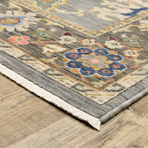 Oriental Weavers Lucca Indoor Area Rug - Vibrant Colorful Design With Fringe, Perfect For Modern & Traditional Spaces Blue,Multi Wool L846d1100153st