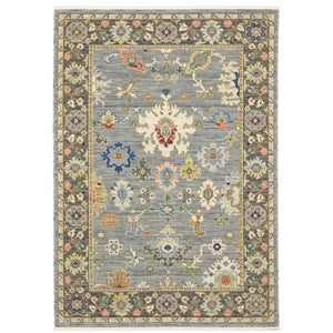 Oriental Weavers Lucca Indoor Area Rug - Vibrant Colorful Design With Fringe, Perfect For Modern & Traditional Spaces Blue,Multi Wool L846d1100153st