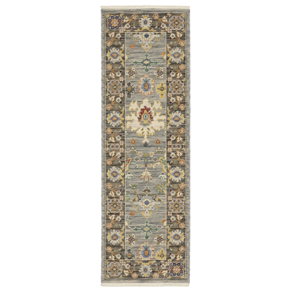 Oriental Weavers Lucca Indoor Area Rug - Vibrant Colorful Design With Fringe, Perfect For Modern & Traditional Spaces Blue,Multi Wool L846d1060190st