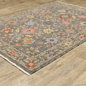 Oriental Weavers Lucca Vibrant Indoor Area Rug - Unique Cross-woven Design With Trendy Colors And Luxurious Texture Grey,Multi Wool L093k1060092st