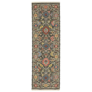 Oriental Weavers Lucca Vibrant Indoor Area Rug - Unique Cross-woven Design With Trendy Colors And Luxurious Texture Grey,Multi Wool L093k1060190st