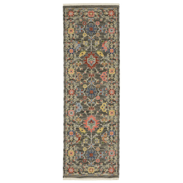 Oriental Weavers Lucca Vibrant Indoor Area Rug - Unique Cross-woven Design With Trendy Colors And Luxurious Texture Grey,Multi Wool L093k1060190st