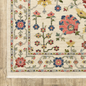 Oriental Weavers Lucca Indoor Area Rug - Exquisite Cross-woven Design With Vibrant Colors And Unique Fringe Detail Ivory,Multi Wool L093w1060092st