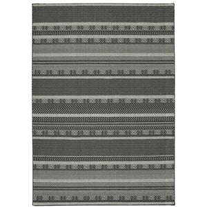 Oriental Weavers Luna Indoor Area Rug – Luxurious Comfort With Modern Geometric Patterns In Bold High Contrast Colors Black,Ivory Polypropylene L1802k117165st