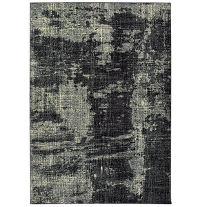 Oriental Weavers Luna 1805k Black/Ivory Area Rug – Luxurious Comfort With Modern Geometric Patterns, 9'10" X 12'10" Black,Ivory Polypropylene L1805k300390st