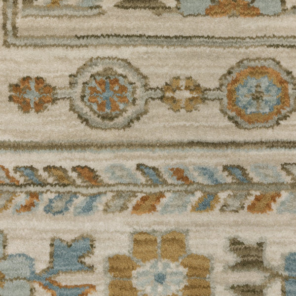 Oriental Weavers Maeve Indoor Area Rug - Soft Power-loomed Design With Modern Colors And Bohemian Flair For Any Space Ivory,Teal Polypropylene Mmae01240340st