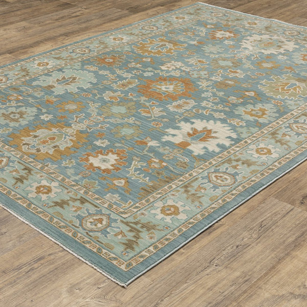 Oriental Weavers Maeve Indoor Area Rug - Modern Bohemian Design With Soft Color Palette For Cozy Living Spaces Teal,Rust Polypropylene Mmae02300394st