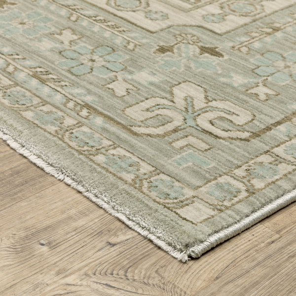 Oriental Weavers Maeve Modern Bohemian Indoor Area Rug - Soft Space-dyed Polypropylene With Neutral Color Palette Beige,Teal Polypropylene Mmae04240340st