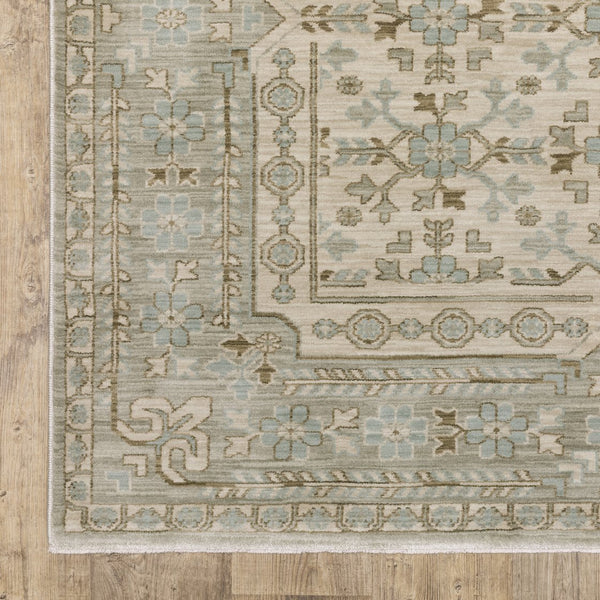 Oriental Weavers Maeve Modern Bohemian Indoor Area Rug - Soft Space-dyed Polypropylene With Neutral Color Palette Beige,Teal Polypropylene Mmae04240340st