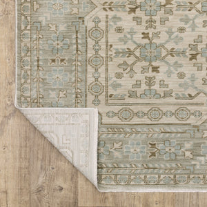 Oriental Weavers Maeve Modern Bohemian Indoor Area Rug - Soft Space-dyed Polypropylene With Neutral Color Palette Beige,Teal Polypropylene Mmae04240340st