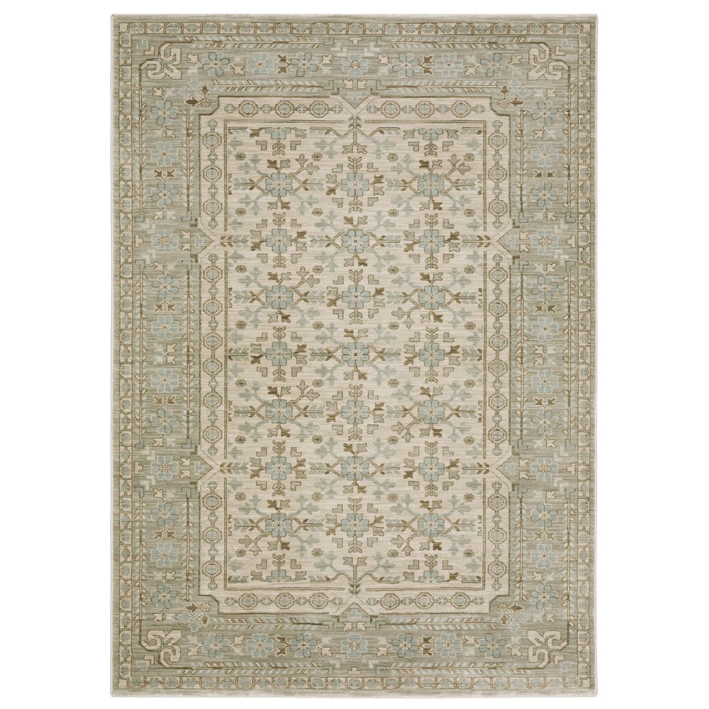 Oriental Weavers Maeve Modern Bohemian Indoor Area Rug - Soft Space-dyed Polypropylene With Neutral Color Palette Beige,Teal Polypropylene Mmae04240340st