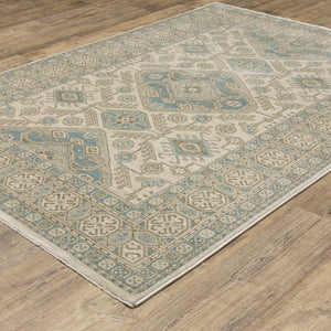 Oriental Weavers Maeve Indoor Area Rug In Subtly Pigmented Colors - Modern Persian Style With Bohemian Flair Beige,Teal Polypropylene Mmae05100153st