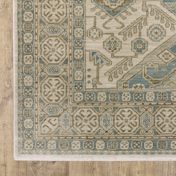 Oriental Weavers Maeve Indoor Area Rug In Subtly Pigmented Colors - Modern Persian Style With Bohemian Flair Beige,Teal Polypropylene Mmae05100153st