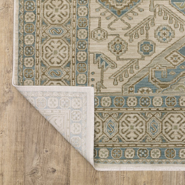 Oriental Weavers Maeve Indoor Area Rug In Subtly Pigmented Colors - Modern Persian Style With Bohemian Flair Beige,Teal Polypropylene Mmae05100153st