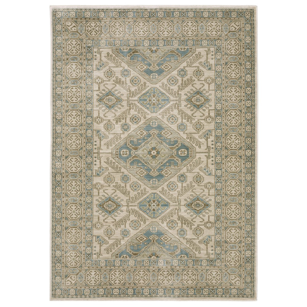 Oriental Weavers Maeve Indoor Area Rug In Subtly Pigmented Colors - Modern Persian Style With Bohemian Flair Beige,Teal Polypropylene Mmae05100153st
