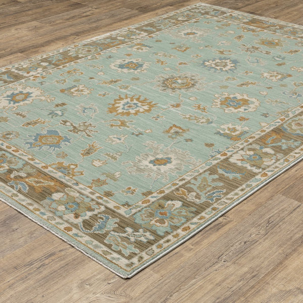 Oriental Weavers Maeve Indoor Area Rug - Modern Persian Design With Bohemian Flair In Soft Neutral Tones Teal,Rust Polypropylene Mmae06160235st
