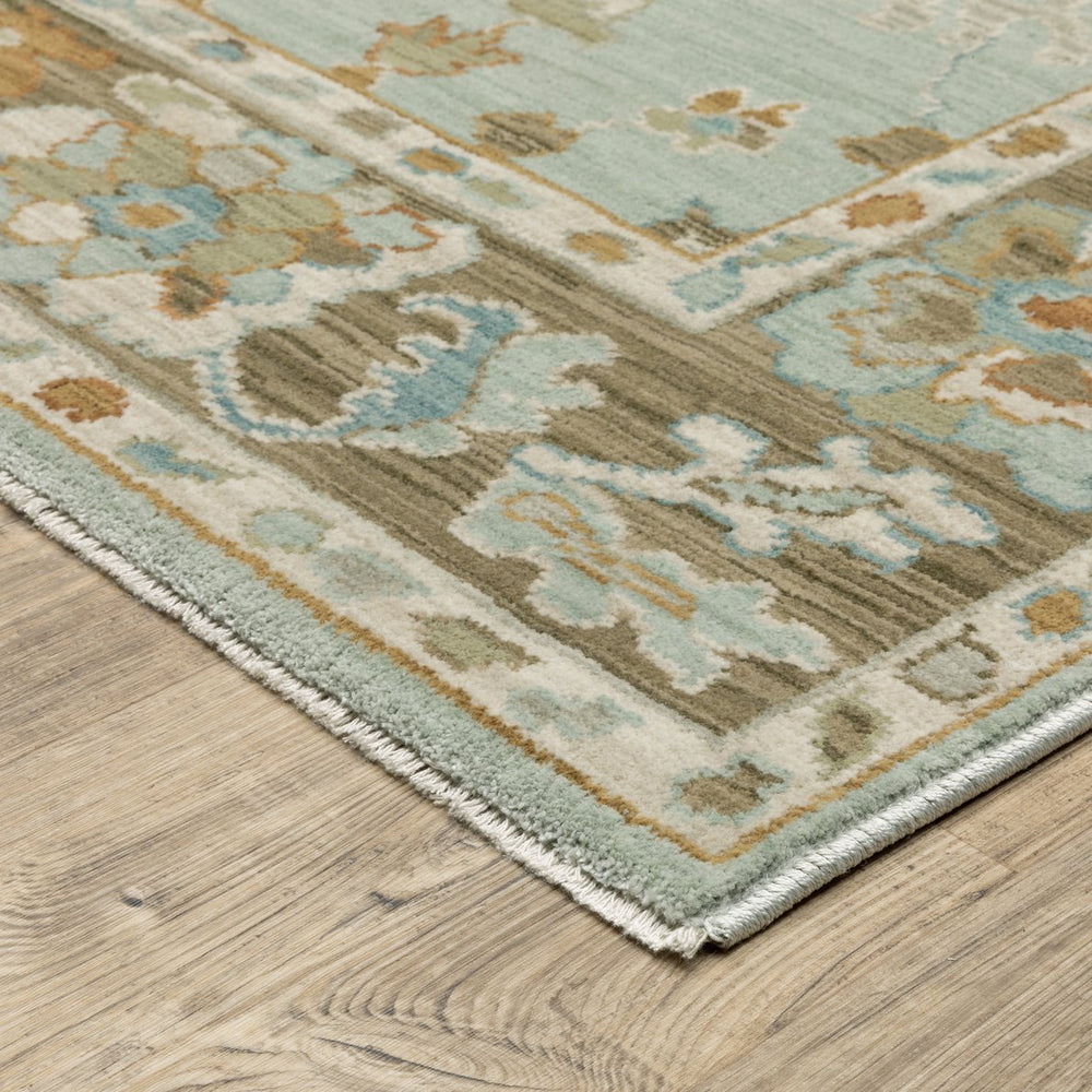 Oriental Weavers Maeve Indoor Area Rug - Modern Persian Design With Bohemian Flair In Soft Neutral Tones Teal,Rust Polypropylene Mmae06068235st
