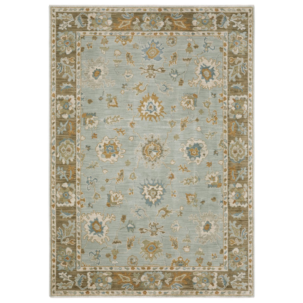Oriental Weavers Maeve Indoor Area Rug - Modern Persian Design With Bohemian Flair In Soft Neutral Tones Teal,Rust Polypropylene Mmae06068235st