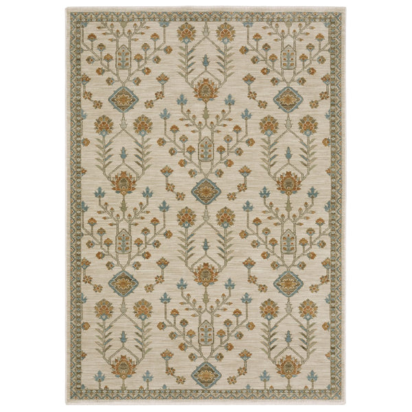 Oriental Weavers Maeve Indoor Area Rug - Modern Bohemian Design With Neutral Tones And Soft Space-dyed Texture Beige,Rust Polypropylene Mmae07100153st