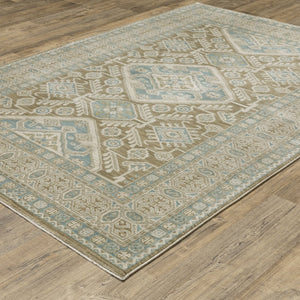 Oriental Weavers Maeve Indoor Area Rug - Sophisticated Neutral Tones With Bohemian Flair For Modern Home Décor Brown,Blue Polypropylene Mmae08100153st