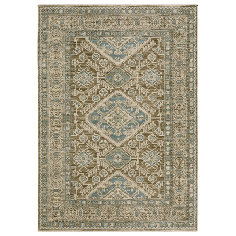 Oriental Weavers Maeve Indoor Area Rug - Sophisticated Neutral Tones With Bohemian Flair For Modern Home Décor Brown,Blue Polypropylene Mmae08100153st