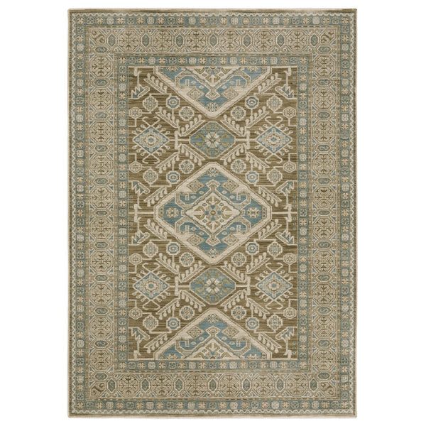 Oriental Weavers Maeve Indoor Area Rug - Sophisticated Neutral Tones With Bohemian Flair For Modern Home Décor Brown,Blue Polypropylene Mmae08100153st